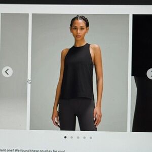 Lululemon Ultralight Hip-Length Tank Top Black Sz4